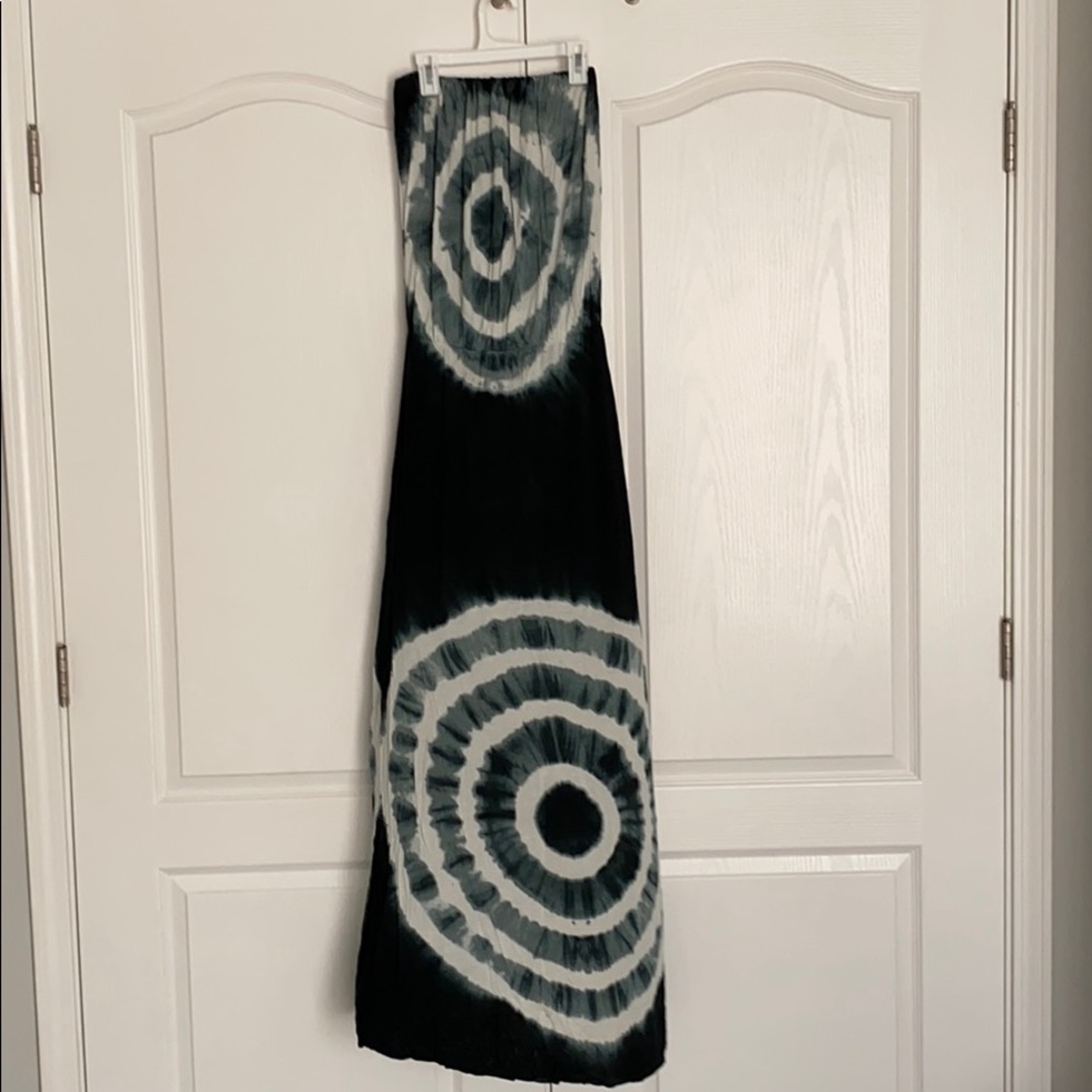 Tube top maxi dress.